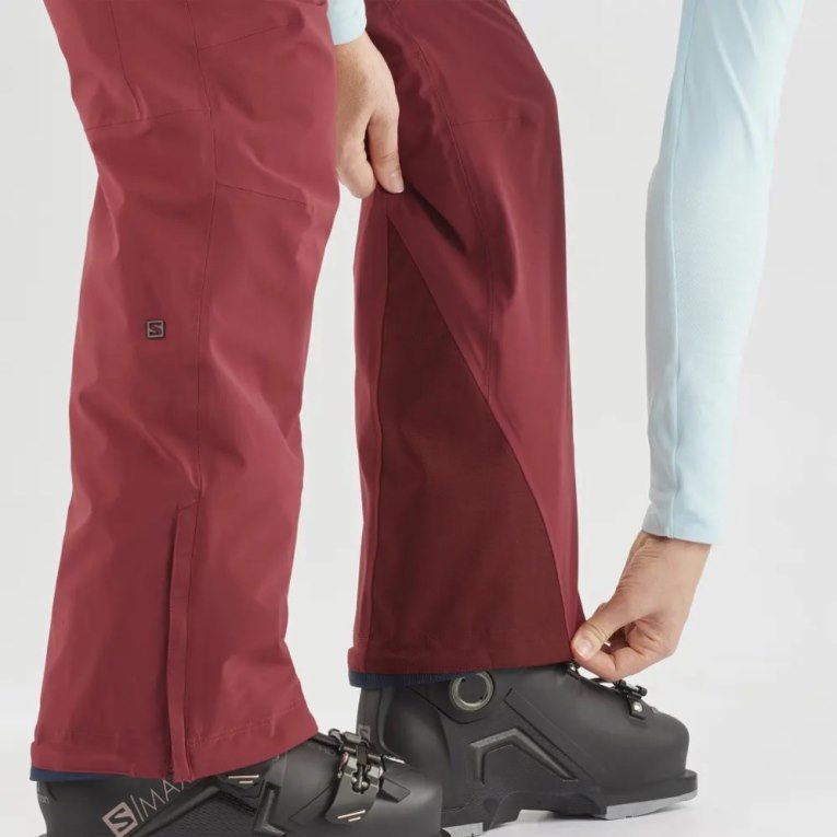 Red Salomon The Brilliant Women's Ski Pants | IE IL0257